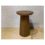 Wooden Round Pedestal Accent Drink Table - Hearth & Hand with Magnolia Wooden Round Pedestal Accent Drink Table - Hearth & Hand with Magnolia
