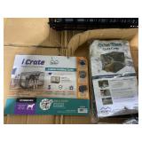 MidWest iCrate for Dogs, Metal, Double Door, Includes Leak-Proof Pan, Floor Protecting Feet, Divider Panel, Foldable, Black, 36" L x 21.93" W x 25" H MidWest iCrate for Dogs, Metal, Double Door, Includes Leak-Proof Pan, Floor Protecting Feet, Divider Panel, Foldable, Black, 36" L x 21.93" W x 25" H
