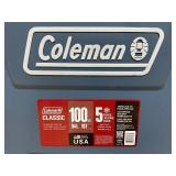 Coleman 316 Series 100QT Ice Chest Rolling Cooler with Wheels, Lakeside Blue Coleman 316 Series 100QT Ice Chest Rolling Cooler with Wheels, Lakeside Blue