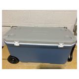 Coleman 316 Series 100QT Ice Chest Rolling Cooler with Wheels, Lakeside Blue Coleman 316 Series 100QT Ice Chest Rolling Cooler with Wheels, Lakeside Blue