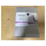 Better Homes & Gardens 4-Piece Soft Silver Adult Jersey Sheet Set, King Better Homes & Gardens 4-Piece Soft Silver Adult Jersey Sheet Set, King