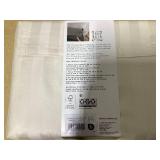Hotel Style 4-Piece 600 Thread Count White Stripe Egyptian Cotton Adult Bed Sheets, Full-Deep Pocket Hotel Style 4-Piece 600 Thread Count White Stripe Egyptian Cotton Adult Bed Sheets, Full-Deep Pocket