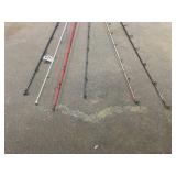 LOT OF 6 Fishing Rods LOT OF 6 Fishing Rods