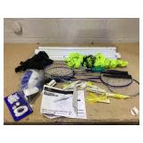 EastPoint Sports 2-in-1 Volleyball and Badminton Set, Adjustable Height Net Set with all Accessories EastPoint Sports 2-in-1 Volleyball and Badminton Set, Adjustable Height Net Set with all Accessories