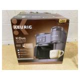 Keurig K-Duo Essentials, Hot & Iced Single-Serve K-Cup Pod Coffee Maker & Carafe, Moonlight Grey Keurig K-Duo Essentials, Hot & Iced Single-Serve K-Cup Pod Coffee Maker & Carafe, Moonlight Grey