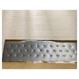 Castle Place Uphlostered Tufted Headboard, Silver Grey Velvet, King Castle Place Uphlostered Tufted Headboard, Silver Grey Velvet, King