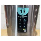 Nine Stars Motion Sensor Automatic Kitchen Trash Can, 13 Gallon Stainless Steel, Motion Sensor Hands-free Soft-Close Lid Garbage Bin, Silver Nine Stars Motion Sensor Automatic Kitchen Trash Can, 13 Gallon Stainless Steel, Motion Sensor Hands-free Soft-Close Lid Garbage Bin, Silver