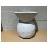 Severna Ceramic Accent Table White - Threshold: Modern Bell-Shaped Severna Ceramic Accent Table White - Threshold: Modern Bell-Shaped