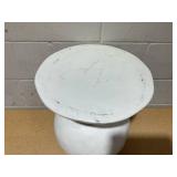 Severna Ceramic Accent Table White - Threshold: Modern Bell-Shaped Severna Ceramic Accent Table White - Threshold: Modern Bell-Shaped