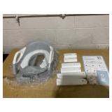 Jool Baby Potty Training Seat with 2 Step Ladder for Toddlers  Soft Cushioned Seat & Splash Guard, Adjustable Height (Gray) Jool Baby Potty Training Seat with 2 Step Ladder for Toddlers  Soft Cushioned Seat & Splash Guard, Adjustable Height (Gray)