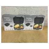 LOT OF 2 Bentgo Fresh Leak-Proof Lunch Box - Charcoal LOT OF 2 Bentgo Fresh Leak-Proof Lunch Box - Charcoal