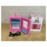 Hello Kitty Pink 6 Can Mini Fridge Thermoelectric Cooler 4 Litre Hello Kitty Pink 6 Can Mini Fridge Thermoelectric Cooler 4 Litre