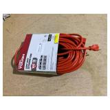 Hyper Tough 16AWGX3C 100ft Indoor and Outdoor Light Duty Orange Vinyl Extension Cord Hyper Tough 16AWGX3C 100ft Indoor and Outdoor Light Duty Orange Vinyl Extension Cord