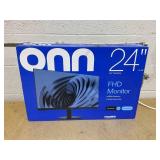 Onn 24" FHD (1920 x 1080p) 100hz Office Monitor with 6.07 ft HDMI Cable, Black Onn 24" FHD (1920 x 1080p) 100hz Office Monitor with 6.07 ft HDMI Cable, Black