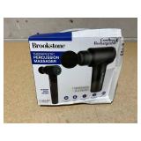 Brookstone Deep Tissue Massage Gun for Pain Relief & Muscle Recovery  9-Speed Handheld Percussion Massager, 4 Heads, Type-C Rechargeable, Quiet, 3200 RPM, Shockproof Design Brookstone Deep Tissue Massage Gun for Pain Relief & Muscle Recovery  9-Speed Handheld Percussion Massager, 4 Heads, Type-C Rechargeable, Quiet, 3200 RPM, Shockproof Design