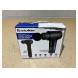 Brookstone Deep Tissue Massage Gun for Pain Relief & Muscle Recovery  9-Speed Handheld Percussion Massager, 4 Heads, Type-C Rechargeable, Quiet, 3200 RPM, Shockproof Design Brookstone Deep Tissue Massage Gun for Pain Relief & Muscle Recovery  9-Speed Handheld Percussion Massager, 4 Heads, Type-C Rechargeable, Quiet, 3200 RPM, Shockproof Design