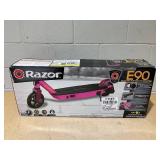 Razor E90 Electric Scooter - Pink, for Child Ages 8+ and up to 120 lbs, up to 10 mph Razor E90 Electric Scooter - Pink, for Child Ages 8+ and up to 120 lbs, up to 10 mph