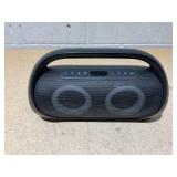 onn Portable FM Boombox with LED Lighting onn Portable FM Boombox with LED Lighting
