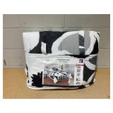 Mainstays 11-Piece Bed in a Bag Comforter Set with Sheets, Black and White Floral, King Mainstays 11-Piece Bed in a Bag Comforter Set with Sheets, Black and White Floral, King