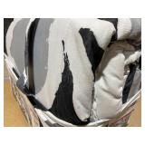 Mainstays 11-Piece Bed in a Bag Comforter Set with Sheets, Black and White Floral, King Mainstays 11-Piece Bed in a Bag Comforter Set with Sheets, Black and White Floral, King