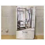 Better Homes & Gardens Jace Freestanding Metal 2-Rod Garment Rack with 4 Wooden Shelves, Black Better Homes & Gardens Jace Freestanding Metal 2-Rod Garment Rack with 4 Wooden Shelves, Black