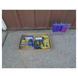 New Stanley stapler with staples & Irwin chaulk line. As shown.