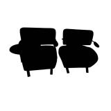 2 Guest Chairs with Removable Tablet Arm 2 Guest Chairs with Removable Tablet Arm