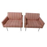 2 Herman Miller Geiger Tuxedo Chairs 2 Herman Miller Geiger Tuxedo Chairs