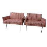 2 Herman Miller Geiger Tuxedo Chairs 2 Herman Miller Geiger Tuxedo Chairs