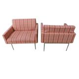 2 Herman Miller Geiger Tuxedo Chairs 2 Herman Miller Geiger Tuxedo Chairs