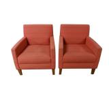 2 Red Guest Chairs 2 Red Guest Chairs