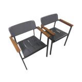 2 New Metal & Wood Chairs 2 New Metal & Wood Chairs