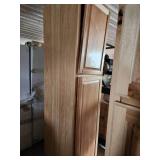2- hickory pantry cabinets