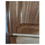 2- hickory pantry cabinets