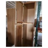 2- hickory pantry cabinets