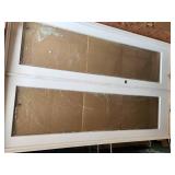 Krosswood 60x96 interior white clear glass French doors