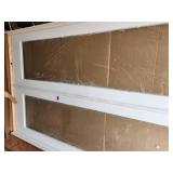 Krosswood 60x96 interior white clear glass French doors
