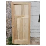 36" unfinished poplar door