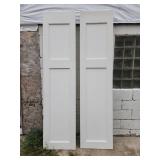 2-23"×94" white doors