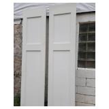 2-23"×94" white doors