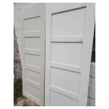 2 white door slabs