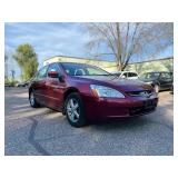2004 HONDA ACCORD EX W/LEATHER (NO RESERVE)