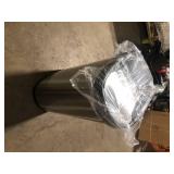 NINESTARS 13.2 Gal. Hands-Free Infrared Motion Sensor Trash Can/Stainless Steel Trash Cab   Customer Returns See Pictures