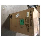NINESTARS 13.2 Gal. Hands-Free Infrared Motion Sensor Trash Can/Stainless Steel Trash Cab   Customer Returns See Pictures