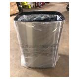 NINESTARS 13 Gal. Stainless Steel Touchless Metal Household Trash Can    Customer Returns See Pictures