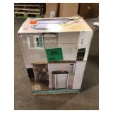NINESTARS 13 Gal. Stainless Steel Touchless Metal Household Trash Can    Customer Returns See Pictures