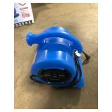 B-Air 1/4 HP Air Mover Blower Fan for Water Damage Restoration Carpet Dryer Floor Home and Plumbing Use in Blue  Customer Returns See Pictures