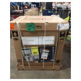 Hampton Bay Shaker 30 in. W x 24 in. D x 34.5 in. H Assembled Sink Base Kitchen Cabinet in Satin White   Customer Returns See Pictures