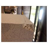 Hampton Bay Hampton 18 in. W x 24 in. D x 90 in. H Assembled Pantry Kitchen Cabinet Unfinished Damaged on the Back    Customer Returns See Pictures
