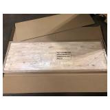HARDWOOD REFLECTIONS 6 ft. L x 25 in. D Unfinished Hevea Solid Wood Butcher Block Countertop with Square Edge Customer Returns See Pictures